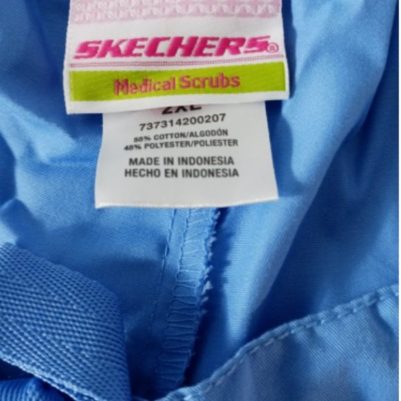 Skechers Womens Multi pockets Drawstring Medical Scrub Pants 2XL CRUX / … - Picture 7 of 8